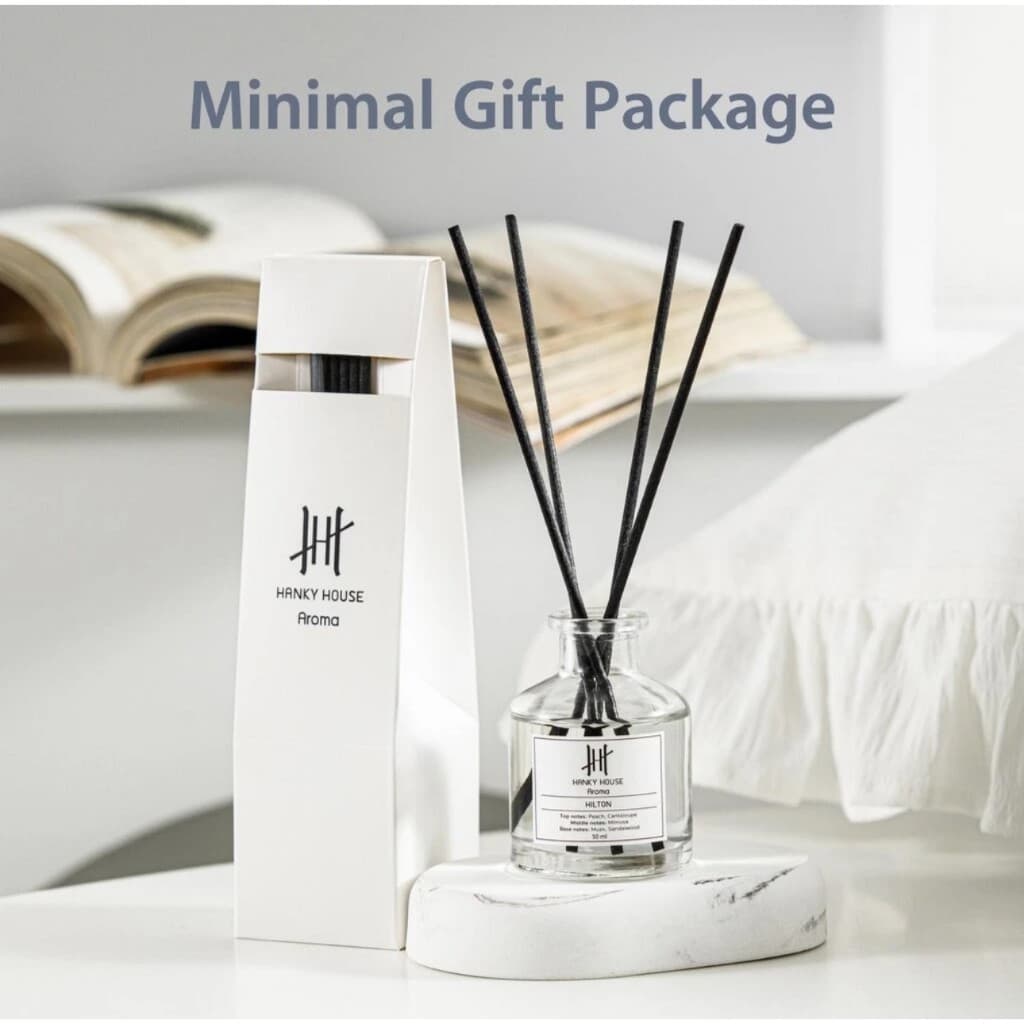 Hanky House ก้านไม้หอม กลิ่นโรงแรมหรู Reed Diffuser ก้านน้ำหอม น้ำหอมอโรม่า น้ำมันหอมระเหย ก้านหอม 50 ml. รูปที่ 2
