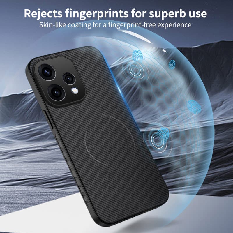 สําหรับ OPPO Reno 15F 14F 13F 12F 15 Pro Max Reno 15 14 13 12 10 11 Pro 15 Pro Mini คาร์บอนไฟเบอร์หนังแม่เหล็กเคสโทรศัพท์ป้องกันกล้องกันกระแทกซิลิโคนอ่อนนุ่มฝาครอบ รูปที่ 3