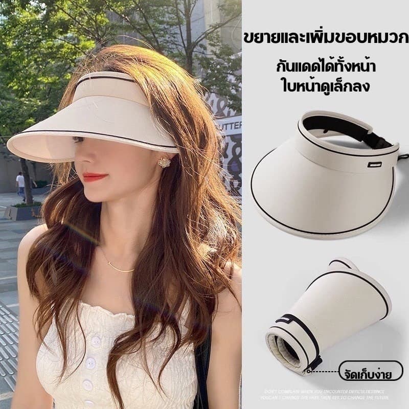 COZII หมวก หมวกกันแดด แบบปีกกว้าง มีซิบติดตามขนาดศรีษะ ป้องกันUV 99% พับเก็บได้ ไม่เสียทรง รูปที่ 3