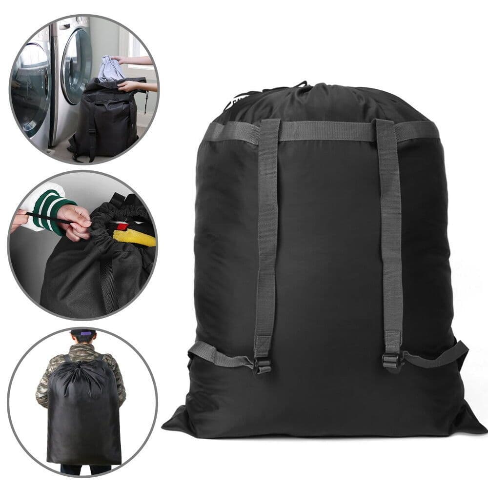 ถุงซักผ้า ทนทาน ถุงซักผ้าอเนกประสงค์ Travel drawstring laundry bag ถุงซักผ้าขนาดใหญ่ รูปที่ 4