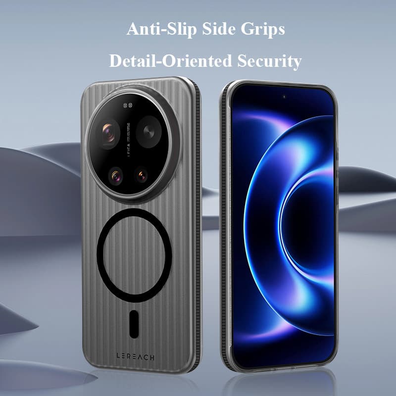 Lereach เคสแม่เหล็กสําหรับ Xiaomi 17 Ultra 17T Pro Mi 17 Pro Max Clear Case 360° กันกระแทกและกริปหยัก รูปที่ 5
