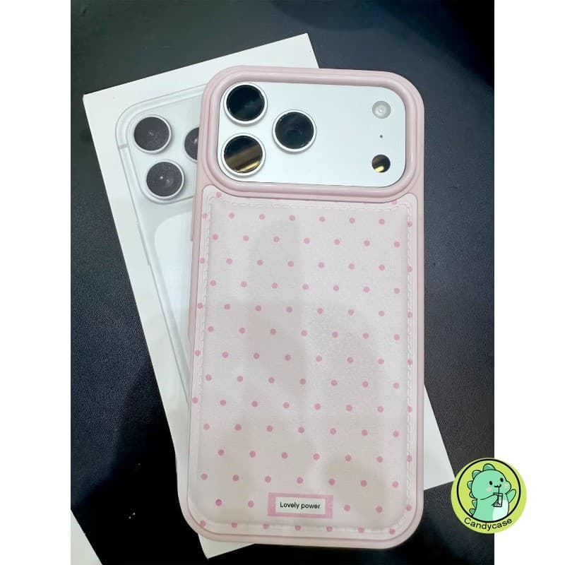 Elegant Polka Dots Bulge เคสโทรศัพท์สําหรับ Vivo V70 Elite X300 X200 FE X200S S50 S30 Pro Mini X100 X100S X90 X90S V30 V29 V27 Pro PU ปกหนังน่ารัก Ins สไตล์ปลอกกันกระแทก รูปที่ 5