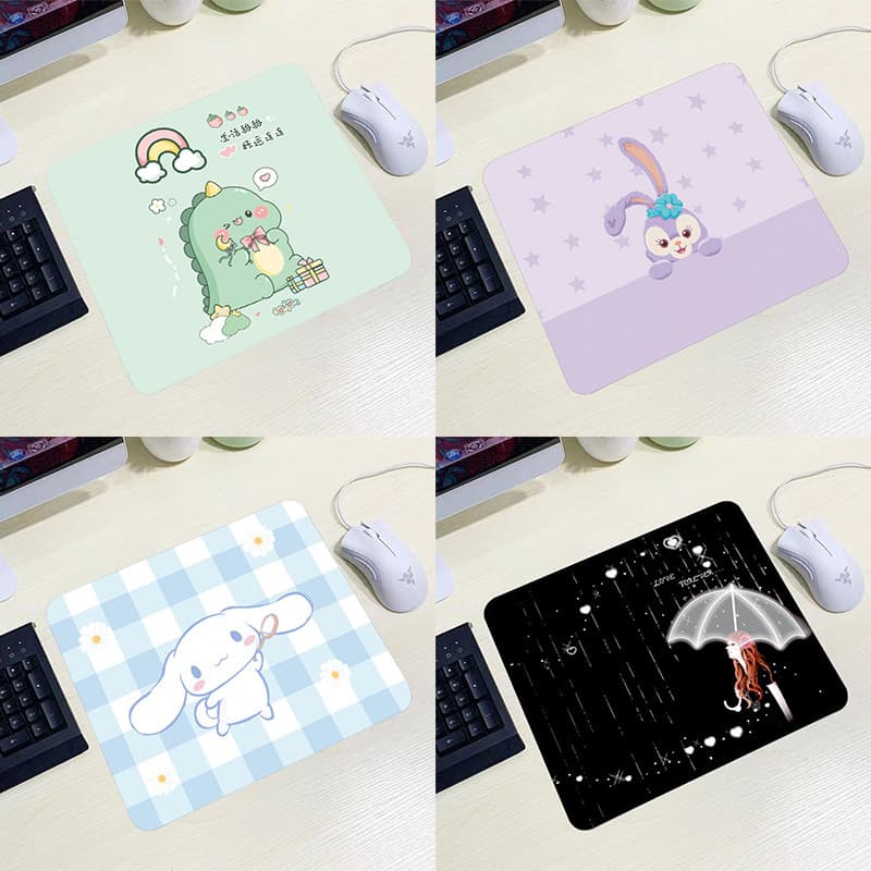 แผ่นรองเม้าส์ ที่รองเมาส์ ป้องกันการลื่นไถล 260x210x2 มม แผ่นรองเม้าส์ลายการ์ตูน หนานุ่มลื่น ทนทาน รูปที่ 2