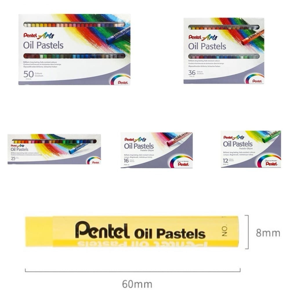 สีเทียน Oil Pastels ปลอดสารพิษ วาดภาพ ระบายสี งานศิลปะ รุ่นอัพเกรด เนื้อสีเนียนนุ่ม เขียนระบายง่าย สีสดใส ติดกระดาษ รูปที่ 4