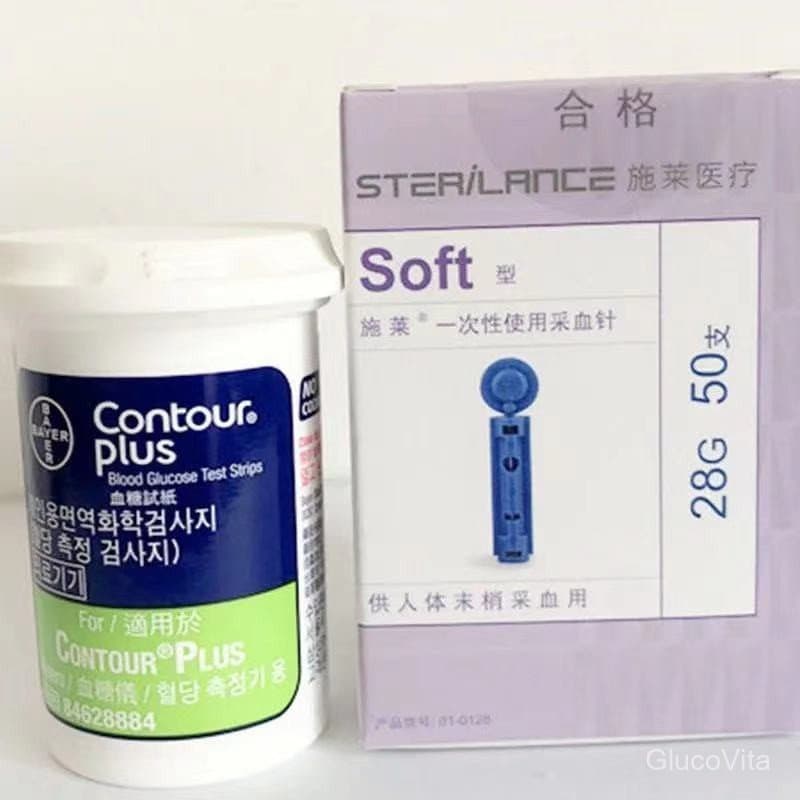 แถบทดสอบ Contour Plus 50/100 แผ่น GlucoVita รูปที่ 4