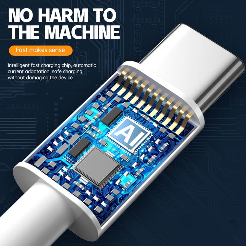 10A Type-C สายชาร์จเร็ว สายเคเบิลข้อมูล TYPE-C กระแสสูง เหมาะสำหรับ Android และสายชาร์จเร็วพิเศษ 120W รูปที่ 3