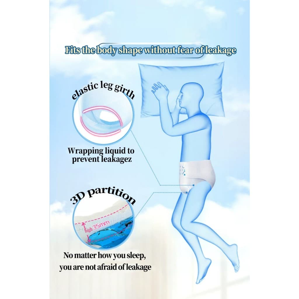 ผ้าอ้อมผู้ใหญ่ Aikerrsu ใช้ได้ทั้งชายหญิง ปลี่ยนง่าย M/L/XL adult diapers ผ้าอ้อมแบบเทป รูปที่ 7