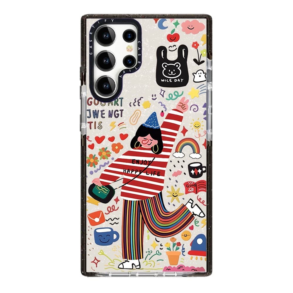 Gitter สาว Dogl Phone Case For Samsung Galaxy S26 25 24 23 22 UItra S25 24 Plus กันกระแทกป้องกันปลอก รูปที่ 2