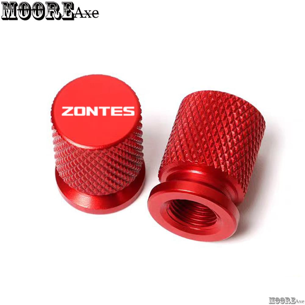 Mooreaxe สําหรับ ZONTES 368G 350D 350E 310X 310R 310V 310T 155U 155G 150X 175X 2020-2026 รถจักรยานยนต์ยางวาล์วหมวก Pito 2pcs อลูมิเนียมสําหรับ Honda Airtight ครอบคลุม QMX03 รูปที่ 1