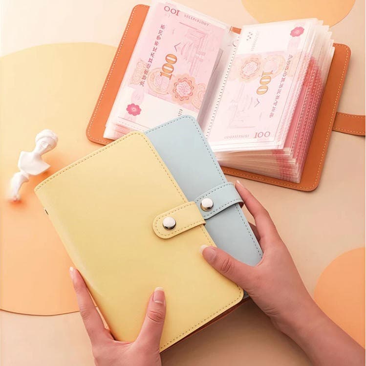 สมุดบันทึกเงินสด A6 สามารถเก็บเงินสดและใบเสร็จรับเงินได้ถึง 100 ใบ เหมาะอย่างยิ่งสำหรับการเก็บธนบัตร รูปที่ 8