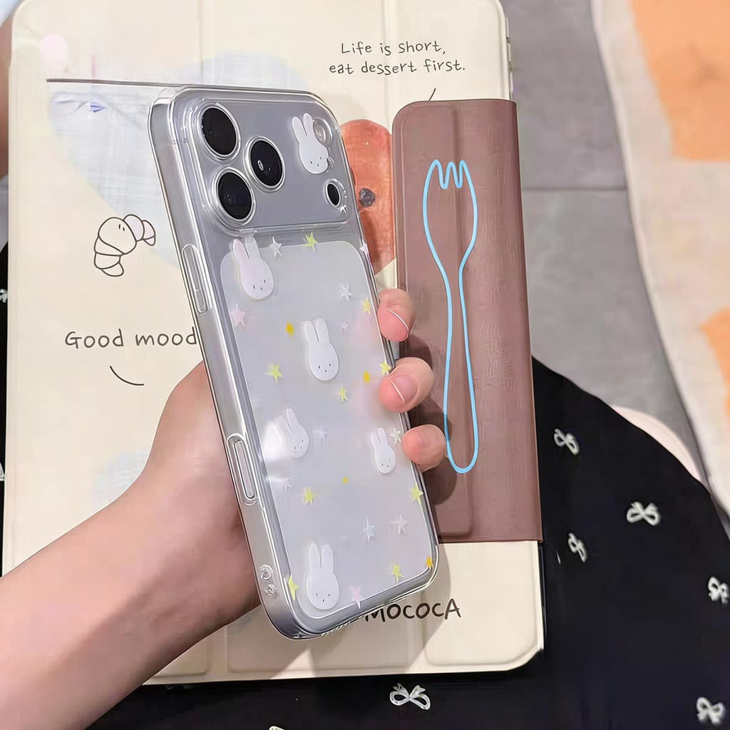 เคสไอโฟน15 สำหรับIPhone 17 11 15 13 Air 12 16 14 Pro Max X XR 14 7 16 15 8 Plus ฮิต เคสใส ลายมิฟฟี้กระต่าย น่ารัก2026 รูปที่ 7