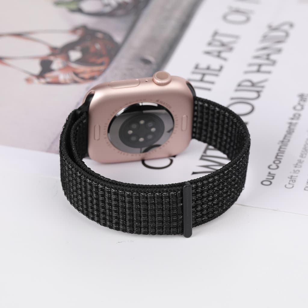 สายไนล่อนอ่อน แบนด์ปรับได้ for Smartwatch iWatch Ultra SE 3 2 Series 11 10 9 8 7 6 5 4 3 49มม. 46 45 42มม.41มม.38มม รูปที่ 8