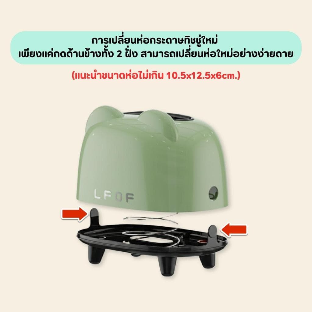 กล่องใส่กระดาษทิชชู่ตั้งโต๊ะ กล่องใส่กระดาษทิชชู่ กล่องทิชชู่ กล่องใส่ทิชชู่ ขาตั้ง 4มุม รูปที่ 3