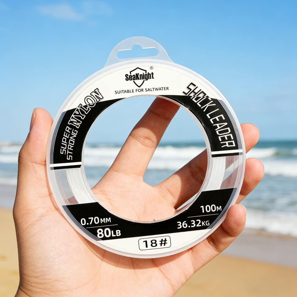 SeaKnight ไนลอน Shock Leader สายโมโนฟิลเมนท์ซิงคิง สำหรับตกปลาทะเล ขนาด 50 ม. และ 100 ม. สtrength 25-200LB รูปที่ 9