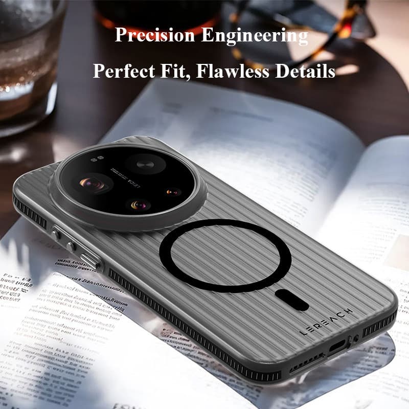 Lereach เคสแม่เหล็กสําหรับ Xiaomi 17 Ultra 17T Pro Mi 17 Pro Max Clear Case 360° กันกระแทกและกริปหยัก รูปที่ 7