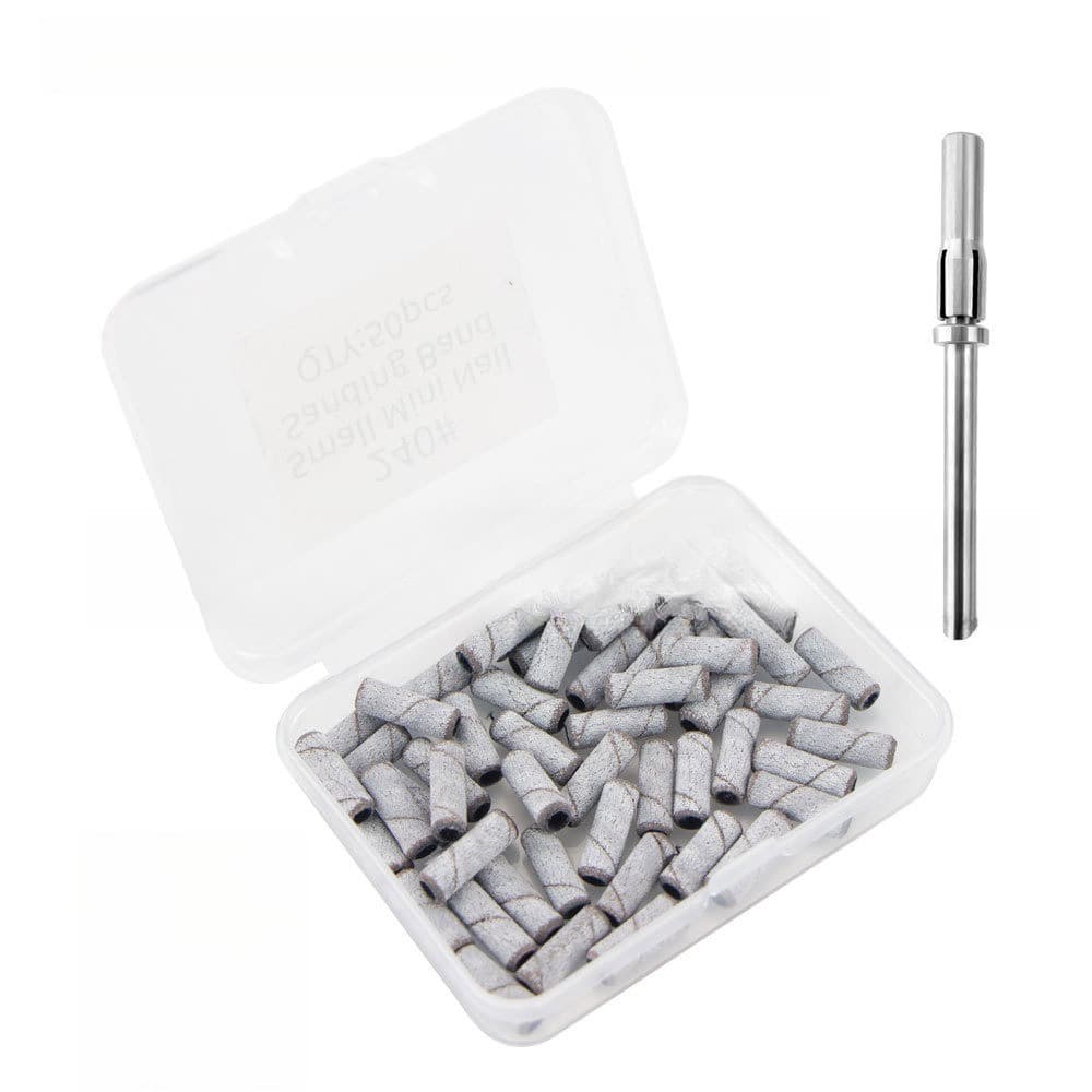 เซตหัวเจียรกระดาษทราย ชุดหัวทรายมินิขัดเล็บ ***แกนสั้น*** Mini Nail Sanding Band Set -wenails รูปที่ 3