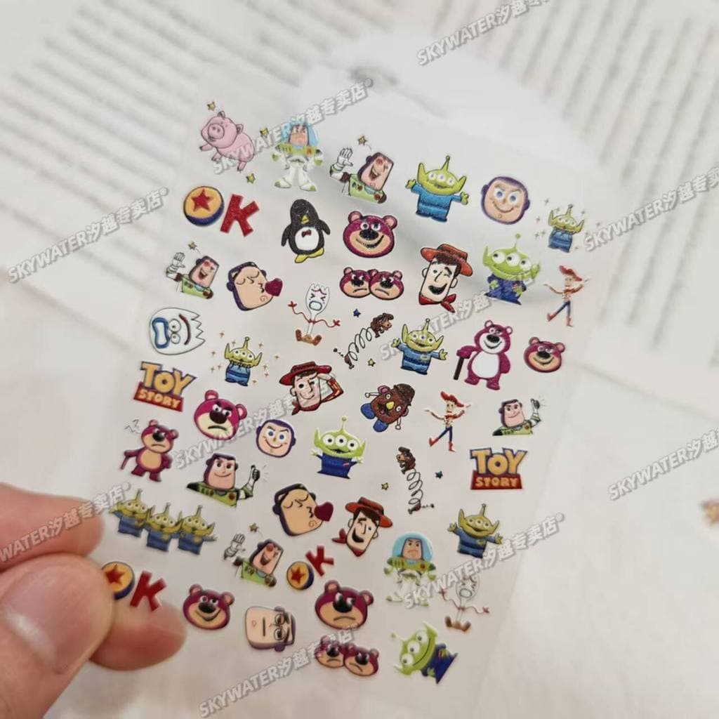 Buzz Lightyear Toy Story diy Letter Keyboard Sticker Keycap Sticker สติ๊กเกอร์แต่งเล็บ Ready Stock Watch Water Cup Sticker รูปที่ 5