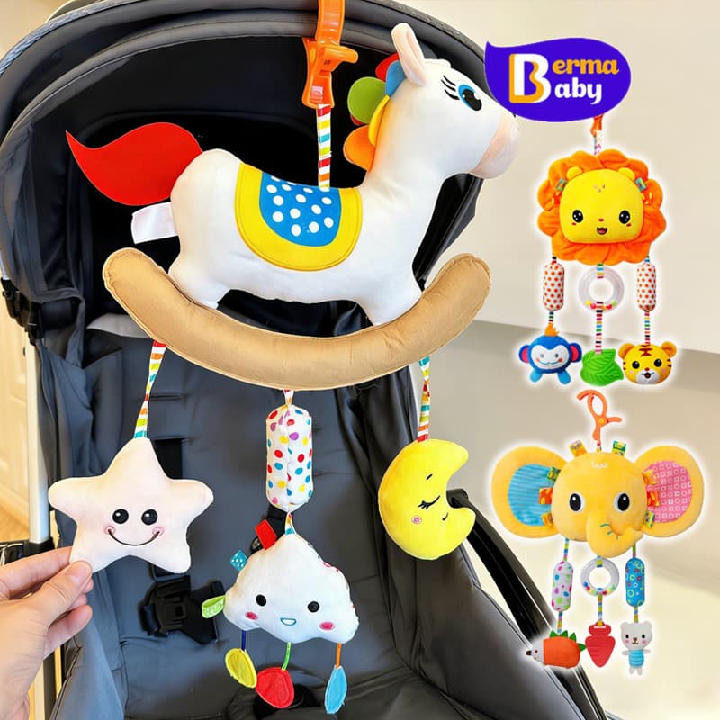 Berma Baby โมบายเด็ก สีสันสดใส โมบายเด็กอ่อน โมบายติดเปล โมบายเสริมพัฒนาการ รูปที่ 1