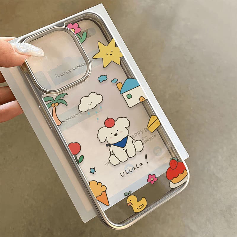 น่ารัก เคสไอโฟน Star Kirby การ์ตูน สำหรับ เคส IPhone 12 11 14 15 16 13 Pro Max 7 8 Plus XS XR X Max โปร่งใส เคส รูปที่ 2