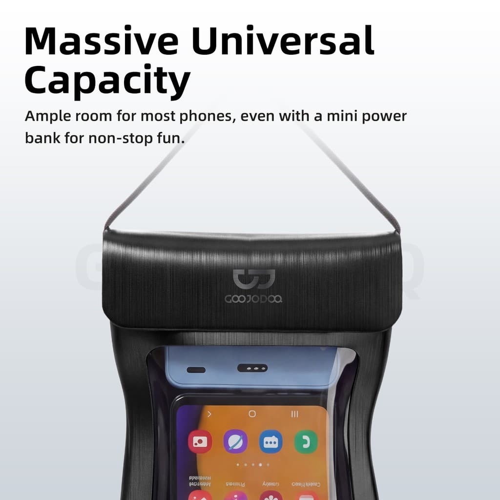 GOOJODOQ Phone Dry Bag for Songkran IPX8 Professional Protection HD Photography Clarity Ample Capacity Fits All Phones รูปที่ 6