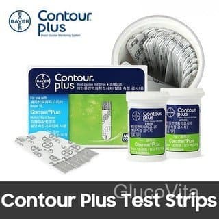 แถบทดสอบ Contour Plus 50/100 แผ่น (Exp: 03/2027) GlucoVita