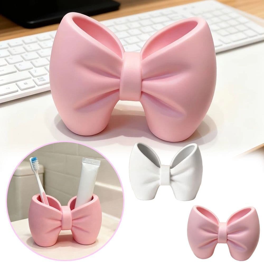 ที่ใส่แปรงสีฟัน เซเซล โบว์, ชั้นวางแปรงสีฟันแบบกุทัณฑ์อเนกประสงค์พิมพ์ลาย, ที่ใส่ปากกาน้ําหนักเบาที่เก็บโต๊ะ รูปที่ 6