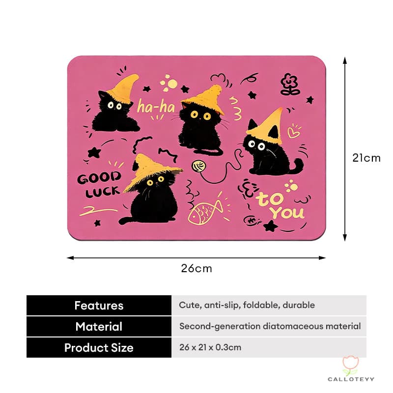 แผ่นรองเม้าส์ Mouse Pad กันน้ำ ลายการ์ตูน แผ่นรองเมาส์น่ารัก แผ่นรองเมาส์เล็ก แผ่นรองเมาส์ลายแมวการ์ตูน ซักได้ มีฐานกันล รูปที่ 8