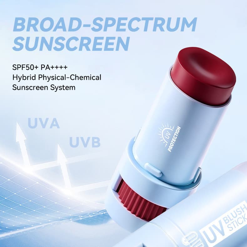 UV Blush Stick SPF50+ PA++++ บลัชกันแดด แก้มฉ่ำโกลว์ ติดทน 12 ชม. 5 สี 4g รูปที่ 6