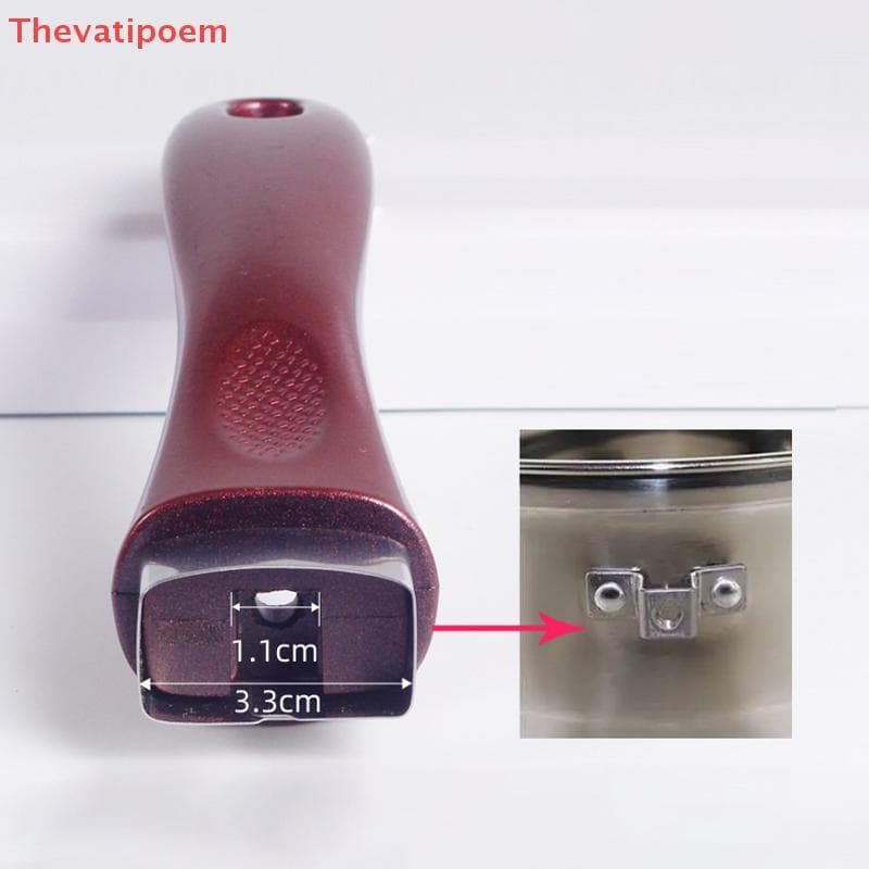 Bakelite Pan Pot Handle Anti Scalding Pan Universal Ergonomic อุปกรณ์ครัวเปลี่ยนที่ถอดออกได้ Bakelite Grip HOT รูปที่ 4