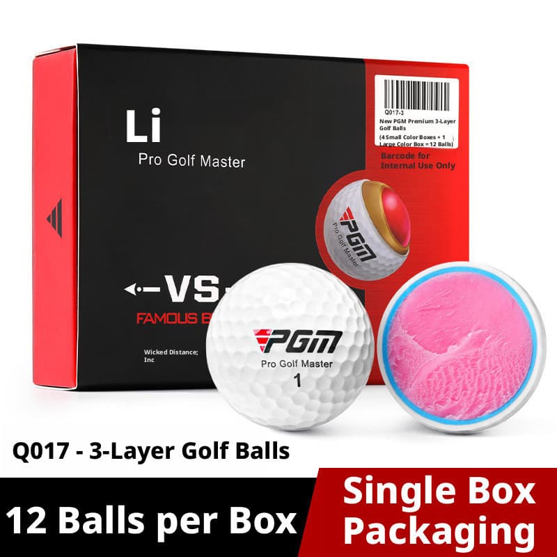 PGM ลูกกอล์ฟ 3 ชั้น 3-Piece Golf Ball Q017-2 | Sarin เด้งสม่ำเสมอ ซ้อม/ออกรอบ แพ็ก 3/12 ลูก รูปที่ 6