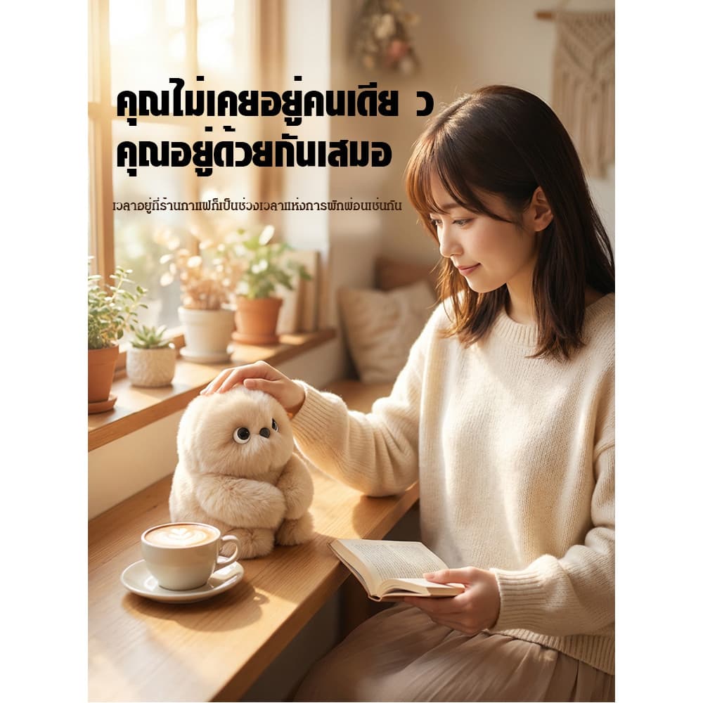 ของเล่นหุ่นยนต์สัตว์เลี้ยงอัจฉริยะ/ตุ๊กตานกฮูก/พวงกุญแจห้อยกระเป๋า/ หุ่นยนต์สัตว์เลี้ยง/อ่อนโยนต่อผิวและไม่หลุดร่วง รูปที่ 2