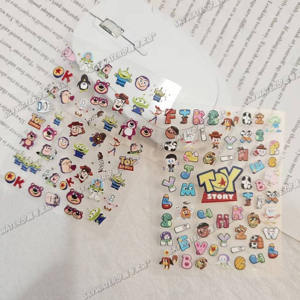 Buzz Lightyear Toy Story diy Letter Keyboard Sticker Keycap Sticker สติ๊กเกอร์แต่งเล็บ Ready Stock Watch Water Cup Sticker รูปที่ 1