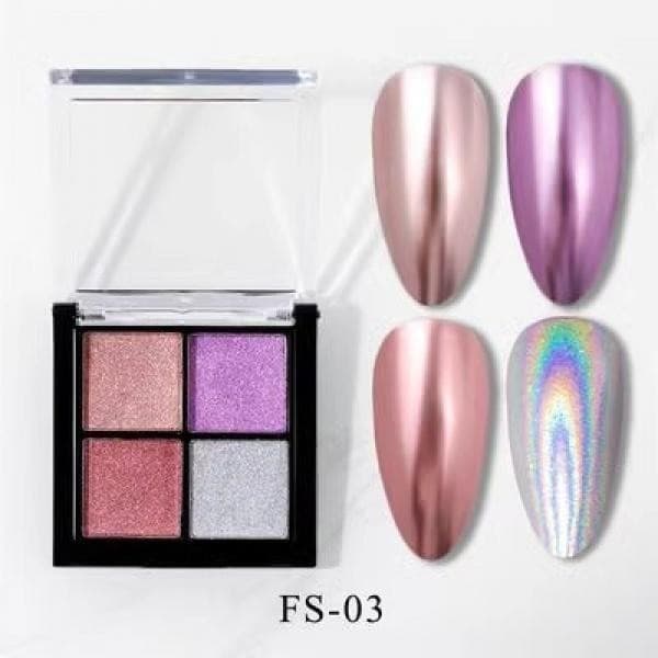 SHAKA สีทาเล็บเจล ผงเพชร 6 สี ออโรร่าเงากระจก สะท้อนแสงสวย เพ้นท์เล็บ แบบแช่ออก ติดทนนาน UV ทำเล็บ รูปที่ 8