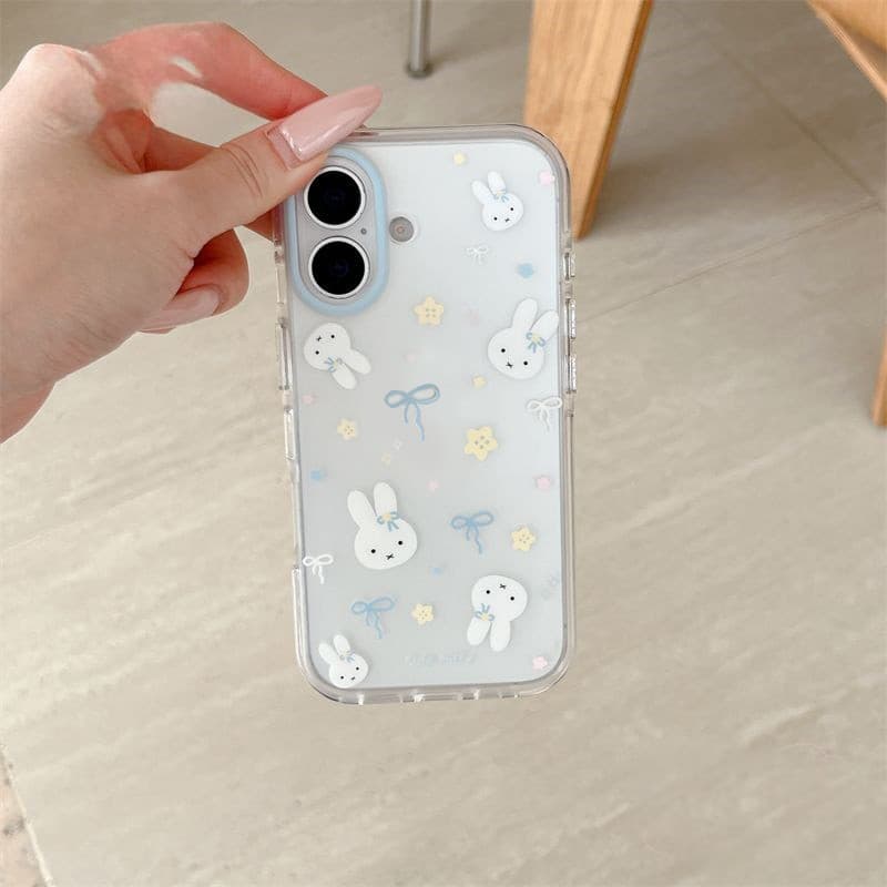 เคสไอโฟน15 สำหรับIPhone 17 11 15 13 Air 12 16 14 Pro Max X XR 14 7 16 15 8 Plus ฮิต เคสใส ลายมิฟฟี้กระต่าย น่ารัก2026 รูปที่ 4