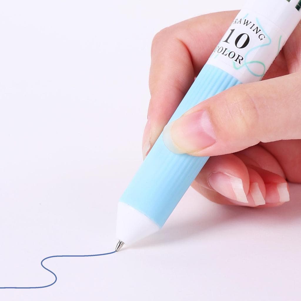 88 สีหลากสีปากกาลูกลื่นชุด10สีต่อปากกา0.8มิลลิเมตรเขียนวาดแฮนด์เมดวารสารศิลปะ รูปที่ 6