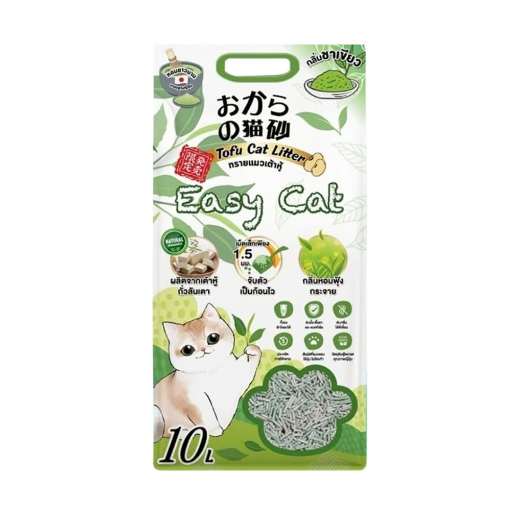 Easy Cat อีซี่ แคท ทรายแมว จับก้อนเร็ว ดูดซับดี ไม่มีฝุ่น กลิ่นหอม เม็ดละเอียด ทรายเต้าหู้ 10–20L รูปที่ 8