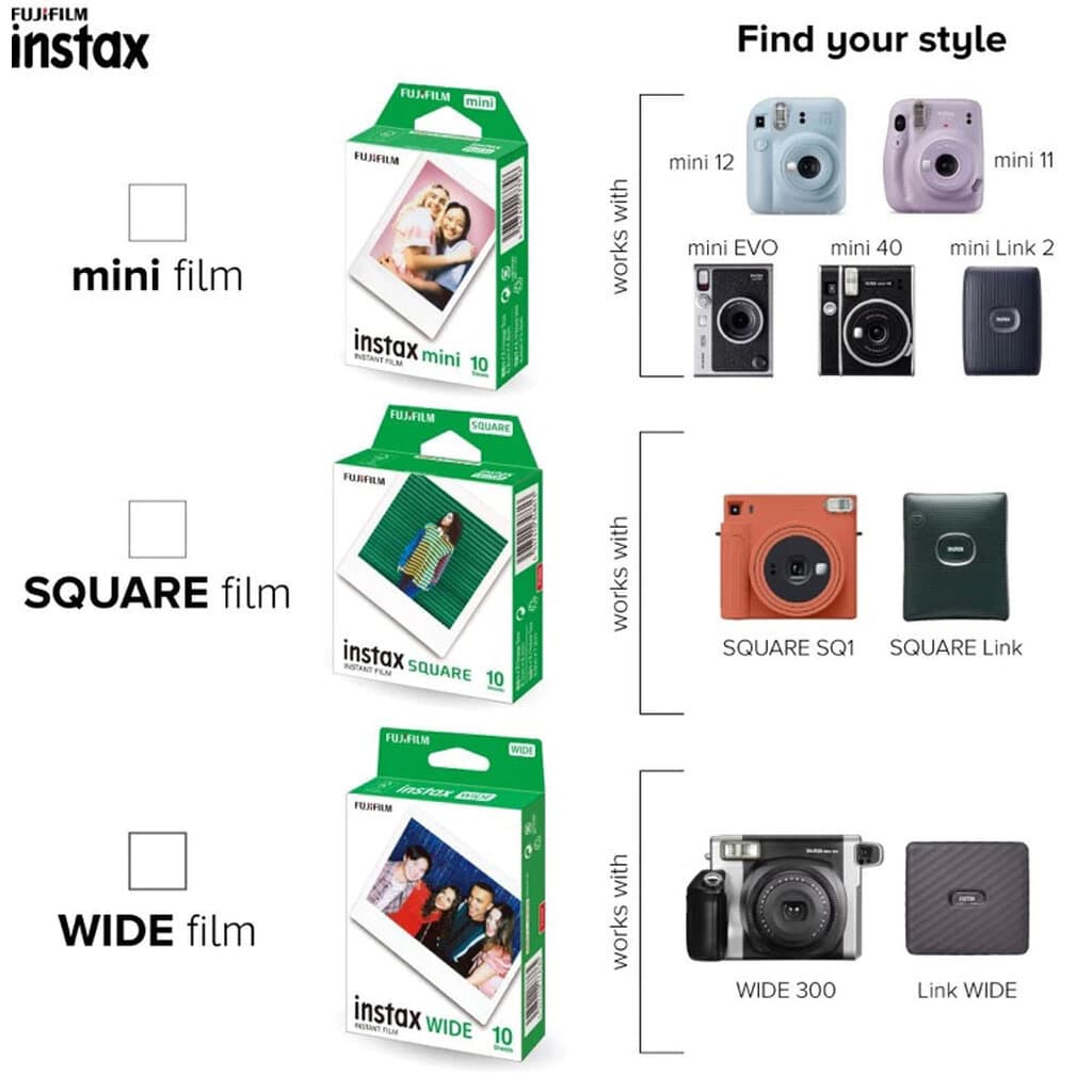 Fujifilm Instax Mini Film instant film 10 ใบ / 20 ใบ ฟูจิ อินสแตนท์มินิ ฟิล์มขอบขาว แพคเดี่ยว แพคคู่ JIA ประกันศูนย์ รูปที่ 8