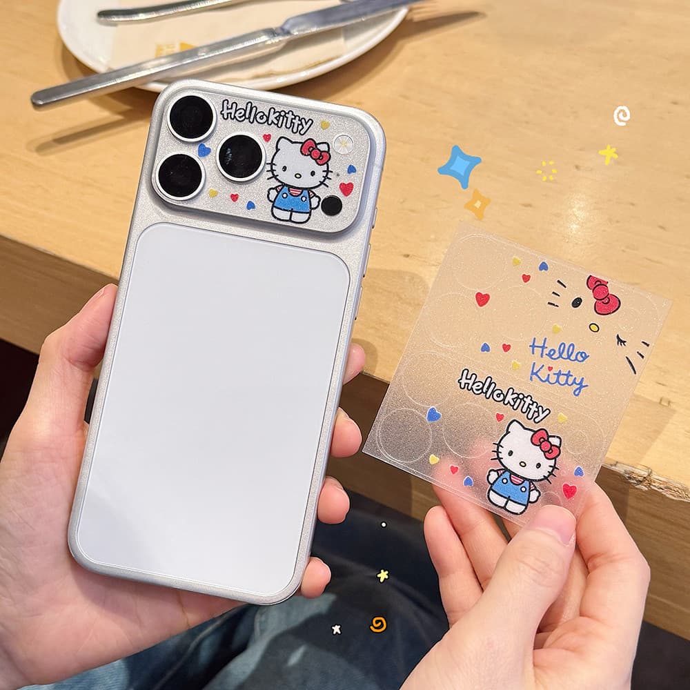 Ultra Thin Bear Star Man การ์ตูนแมว Hollow Out Glitter สติกเกอร์สําหรับ iPhone 17 Pro Max 17 Pro ฟิล์มนุ่มฐานเลนส์ชิ้น รูปที่ 4
