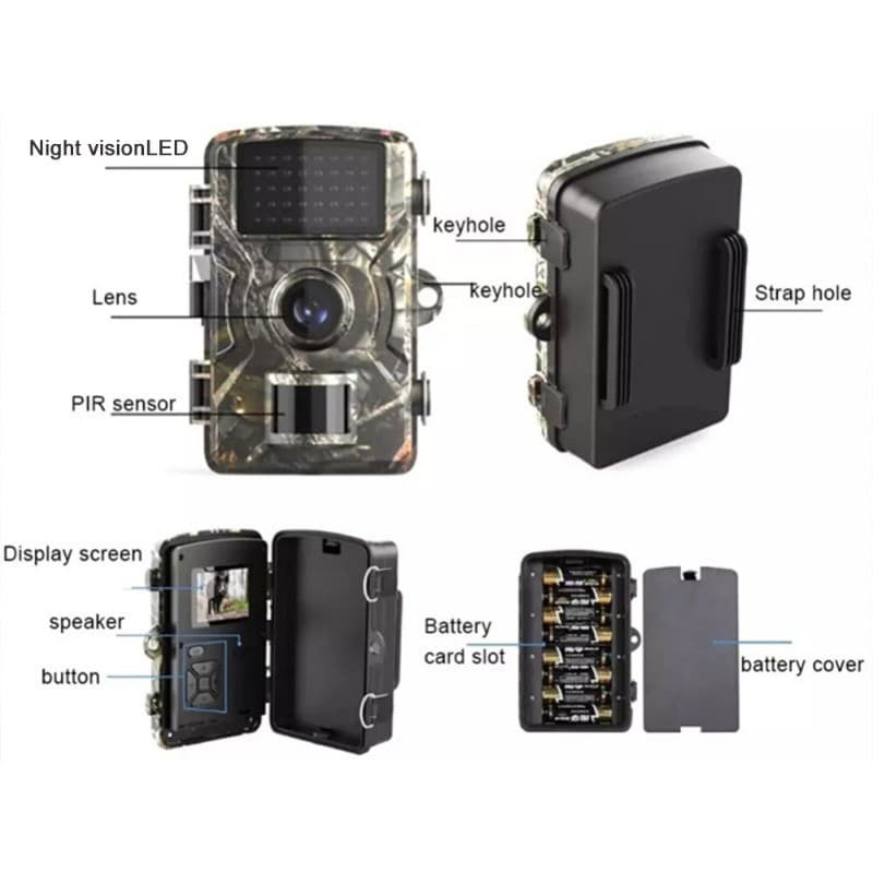 กล้องอินฟาเรด 16mp 1080p กันน้ำ มีมุมมองกลางคืน สำหรับล่าสัตว์ กลางแจ้ง ip66 กันน้ำ รูปที่ 7