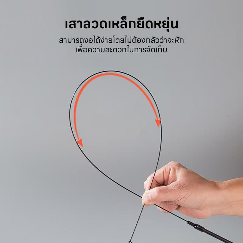 Doge&Orange ไม้ล่อแมว ไม้ตกแมว แบบติดพื้น ของเล่นสัตว์เลี้ยง เปลี่ยนหัวได้ มีกระดิ่ง PU215 รูปที่ 6