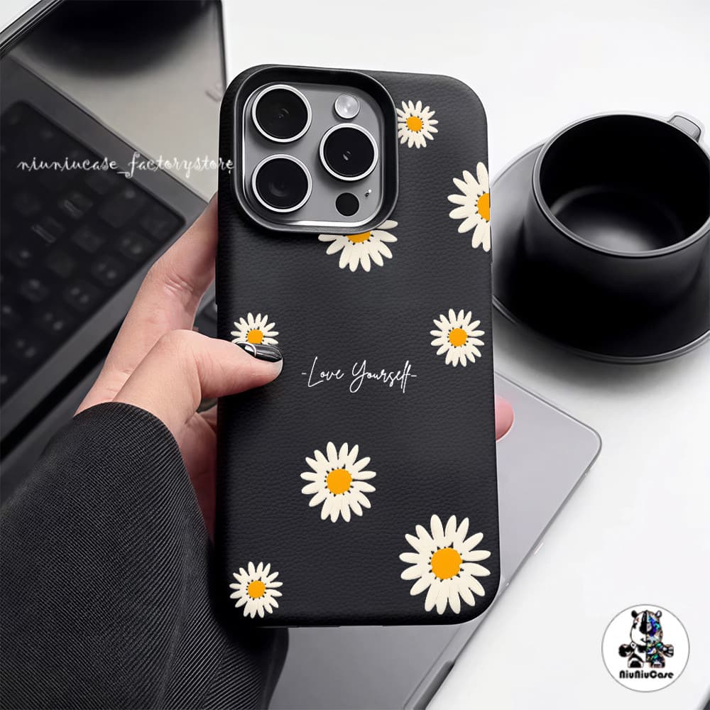 ดอกไม้สวย เคสไอโฟน11 เคส iphone 16 Pro Max 8 7 Plus XR 11 17 12 13 14 15 16 17 Pro Max เนื้อหนัง Case เคสไอโฟนหรูหราไฮโซ รูปที่ 5