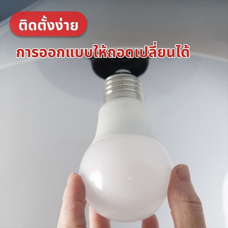 หลอดไฟ LED E27 3W 5W 7W 9W 13W 15W 18W 24W หลอดปิงปอง แสงขาว 6500K/แสงวอร์มไวท์ 3000K สำหรับโคมไฟในบ้าน รูปที่ 2