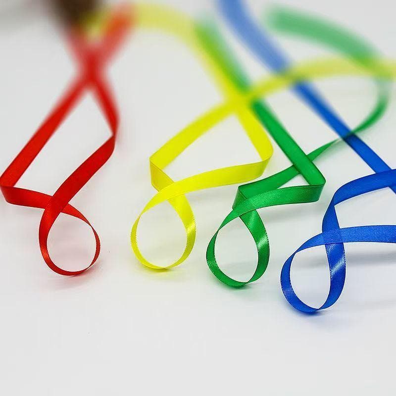 1cm ริบบิ้นซาติน ริบบิ้นซาตินสีสันเข้ารหัส ริบบิ้น ของขวัญ DIY งานฝีมือ โบว์ ริบบิ้นตกแต่งกล่องเค้ก DIY ของขวัญ รูปที่ 8