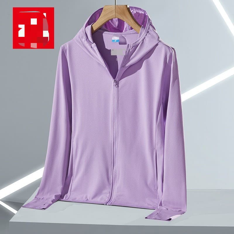 Linke เสื้อกันยูวี UPF50+ เสื้อแจ็กเก็ตแขนยาว มีฮู้ด แต่งซิป ไร้รอยต่อ เหมาะกับใส่เล่นโยคะ ออกกําลังกาย สําหรับผู้หญิง รูปที่ 8