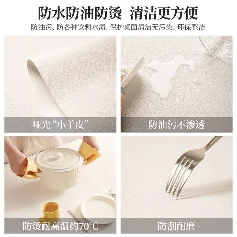 Bauhaus สไตล์ Placemat พรีเมี่ยมกันน้ํา Oilproof หนังบนโต๊ะอาหาร Mat โต๊ะกาแฟโต๊ะ Decor Mat รูปที่ 6