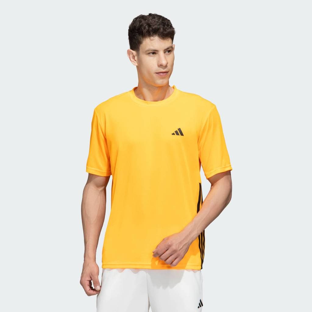 adidas Gym & Training เสื้อยืด WORKOUT ESSENTIALS BASE 3-STRIPES ผู้ชาย สีส้ม KD0709 รูปที่ 2