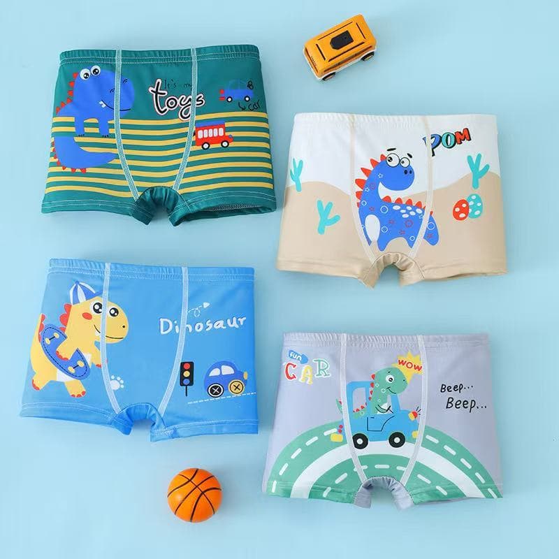 ชุดชั้นในเด็กแบบใหม่ แพ็ค 4 ชิ้น หลากหลายสไตล์ ลวดลายน่ารัก เนื้อผ้านุ่ม สวมใส่สบาย จัดส่งจากกรุงเทพฯ รูปที่ 4