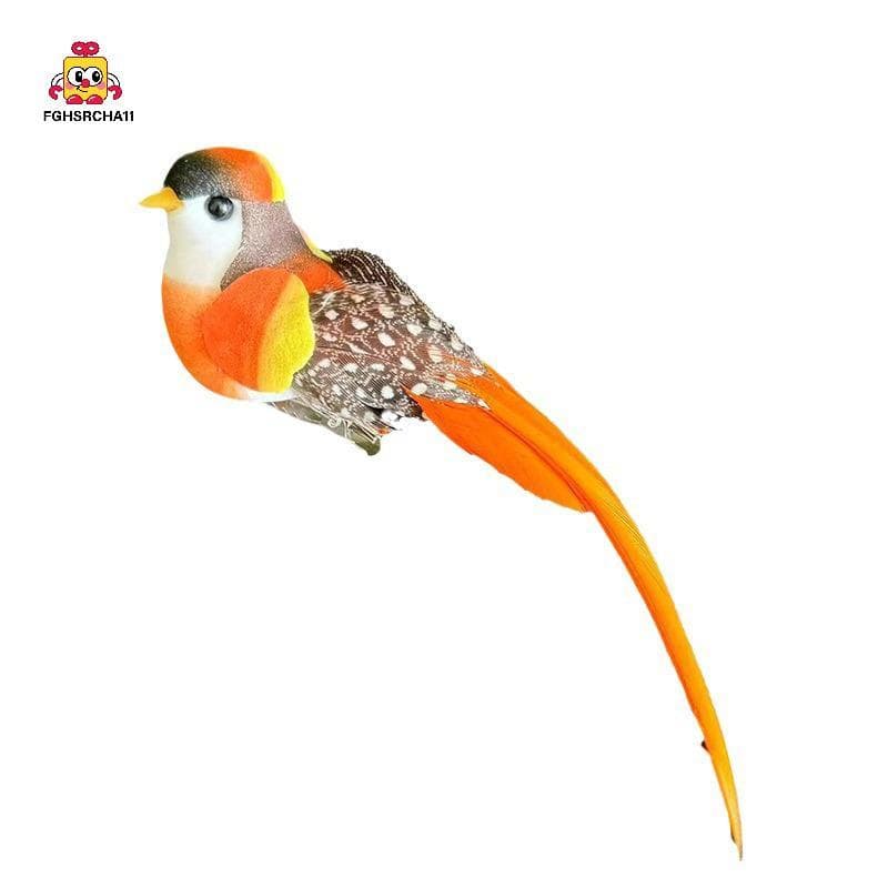 FG น่ารักนกประดิษฐ์ปลอมโฟมสัตว์จําลอง Feather นกรุ่น Tit DIY Craft บ้านสวนเครื่องประดับตกแต่ง HS รูปที่ 9