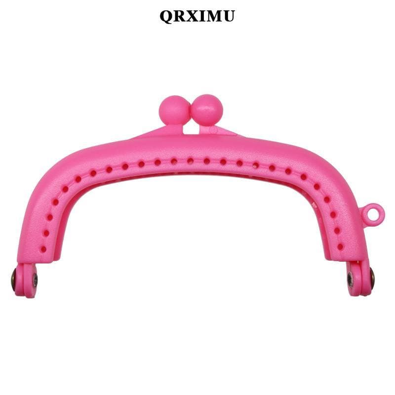 Sharprepublic 10 ชิ้นเรซิ่นกรอบ Kiss Clasps ล็อค DIY Craft ทรงโค้ง สําหรับเย็บกระเป๋าหนังและโทรศัพท์ รูปที่ 6