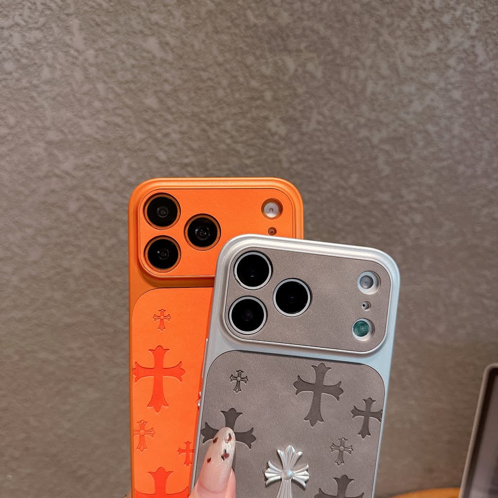 ทันทีเปลี่ยนเป็น IPhone 17 Full-Screen Cross โลหะสไตล์ Hard Shell เคสโทรศัพท์เหมาะสําหรับ IPhone17 17Pro 17ProMax 16 16ProMax 16Pro 15 15Pro 15ProMax 14ProMax 14 14Pro รูปที่ 7